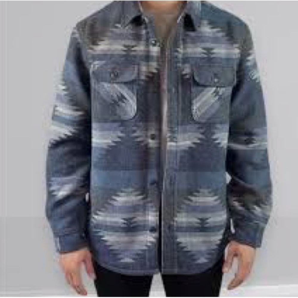 JACHS NEW YORK Men's Wool Blend Shirt Jacket, Size M